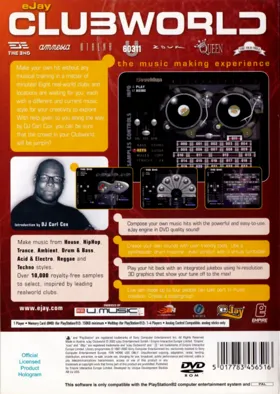 EJay Clubworld - The Music Making Experience box cover back